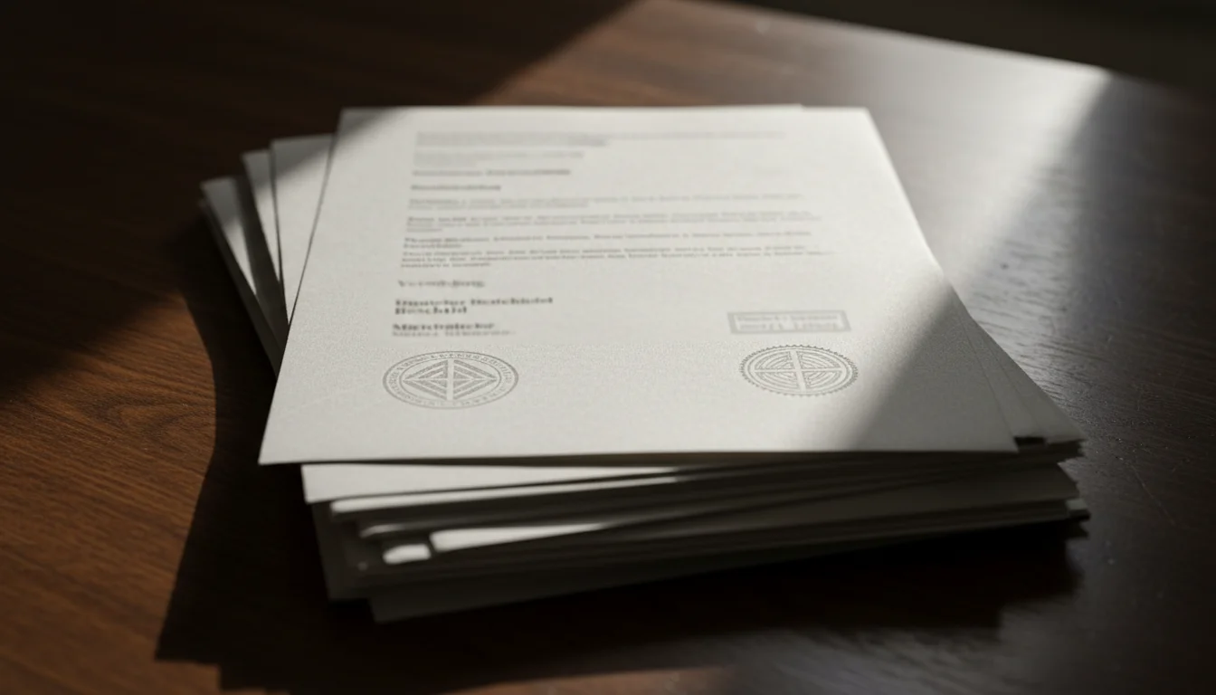 Offizielles Dokument mit deutschem Bundesadler und Regulierungstext