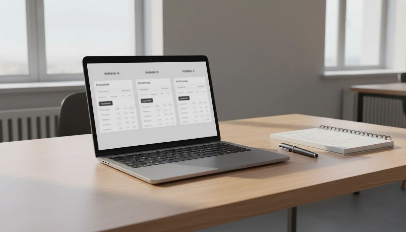 Laptop zeigt verschiedene Krypto-Wettplattformen nebeneinander