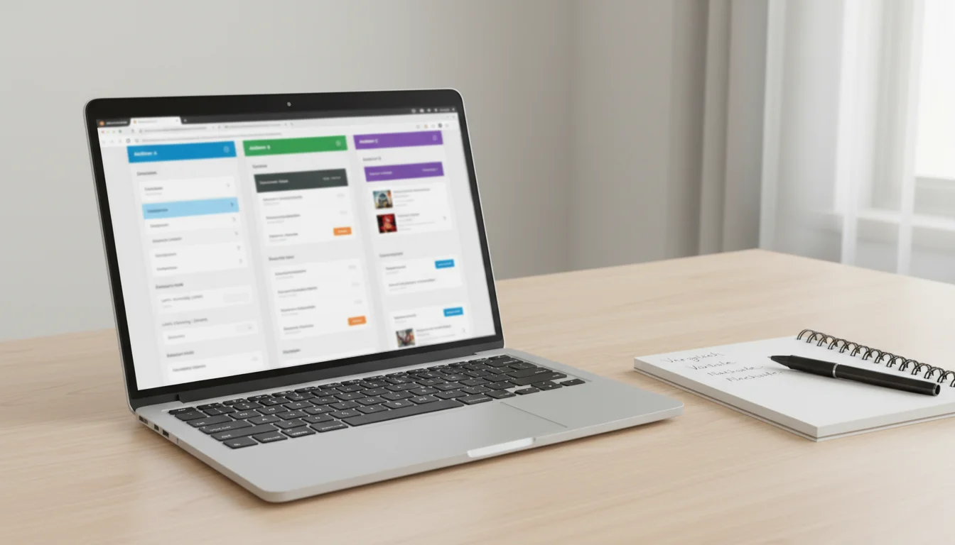 Laptop mit mehreren geöffneten Browserfenstern verschiedener Wettanbieter